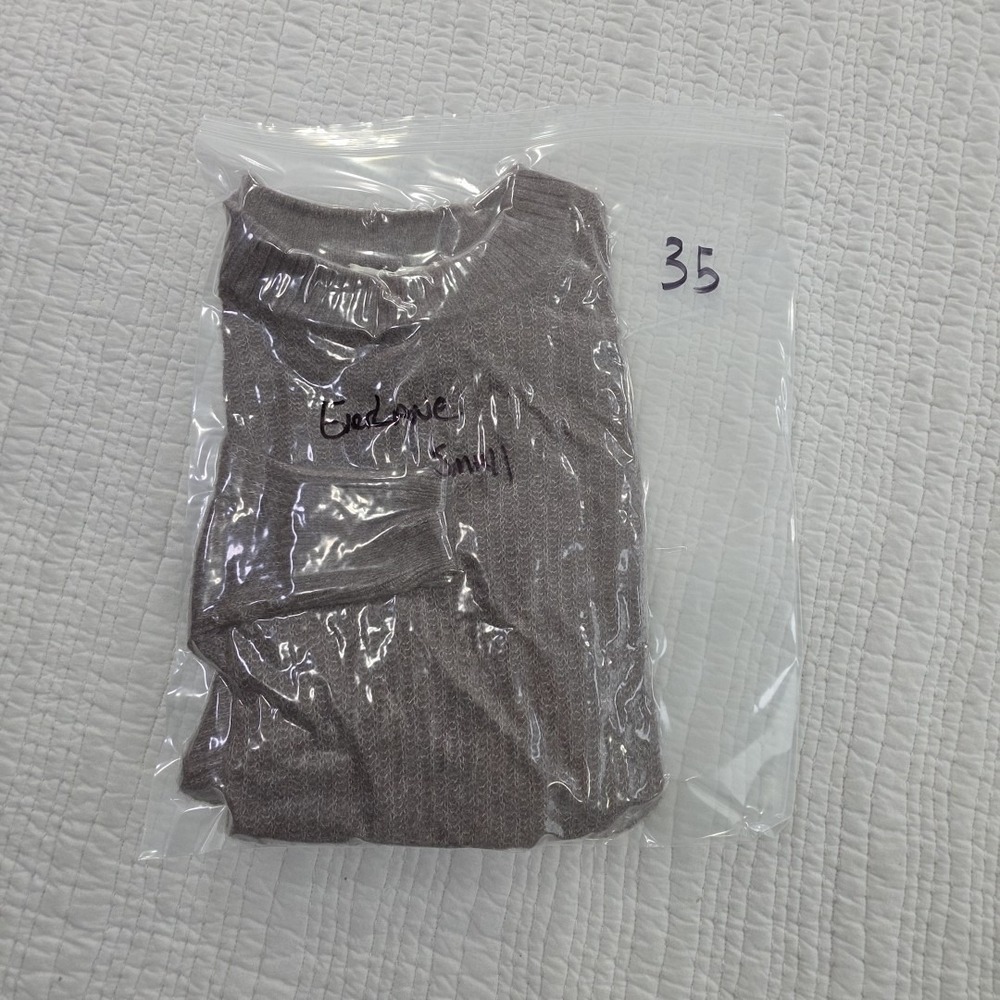 Everlane Alpaca Cocoon Crew Sweater Womens S Gray NWOT Oversized Wool Blend - Picture 14 of 14